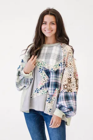 Picked For You Patched Top by Oli & Hali