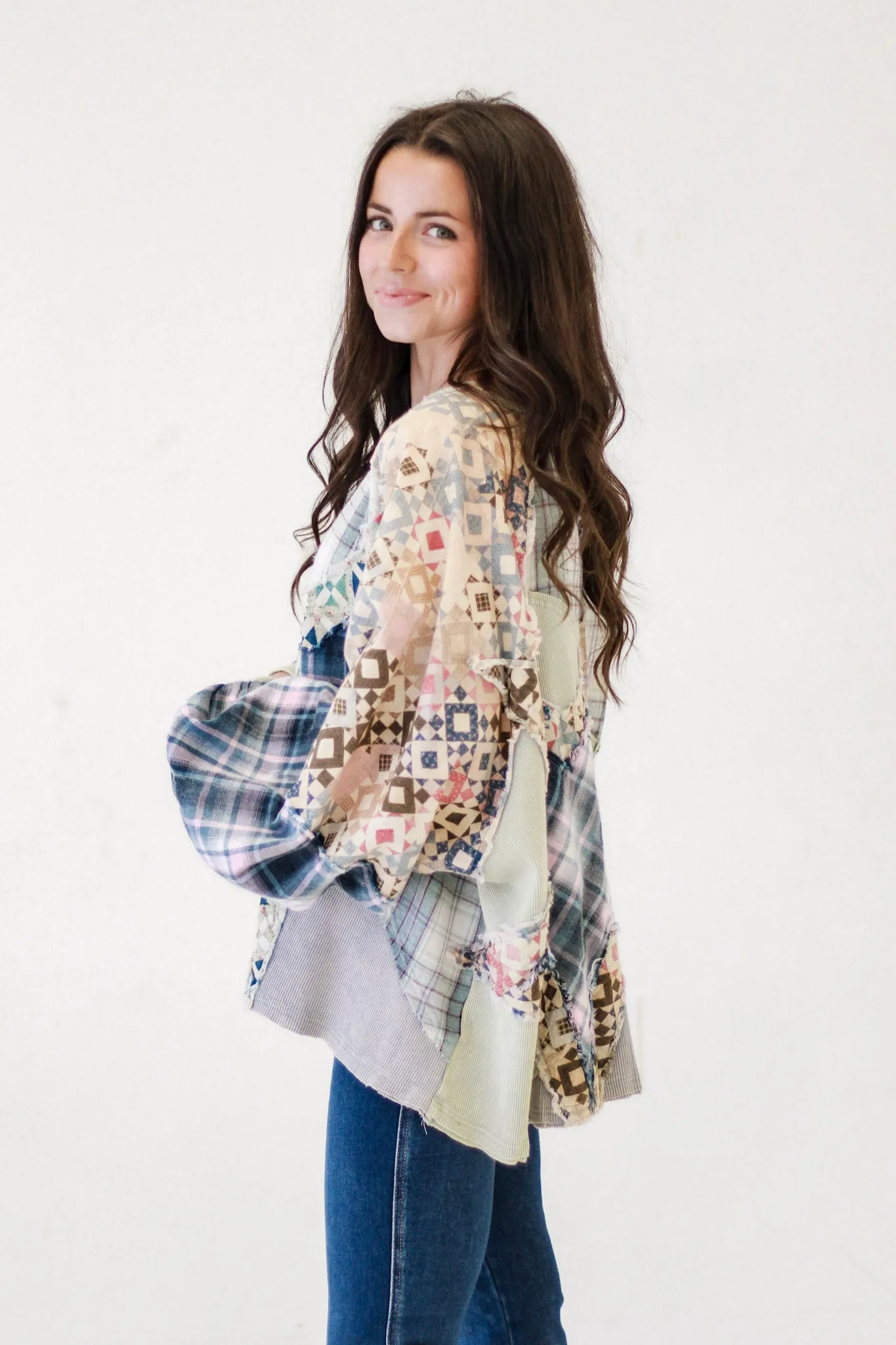 Picked For You Patched Top by Oli & Hali