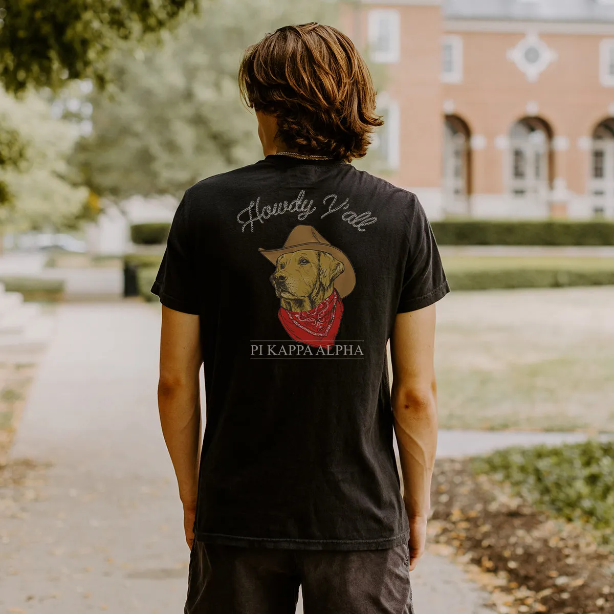 Pike Cowboy Retriever Black Short Sleeve Pocket Tee
