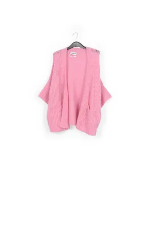 Pink boxy cut cardigan