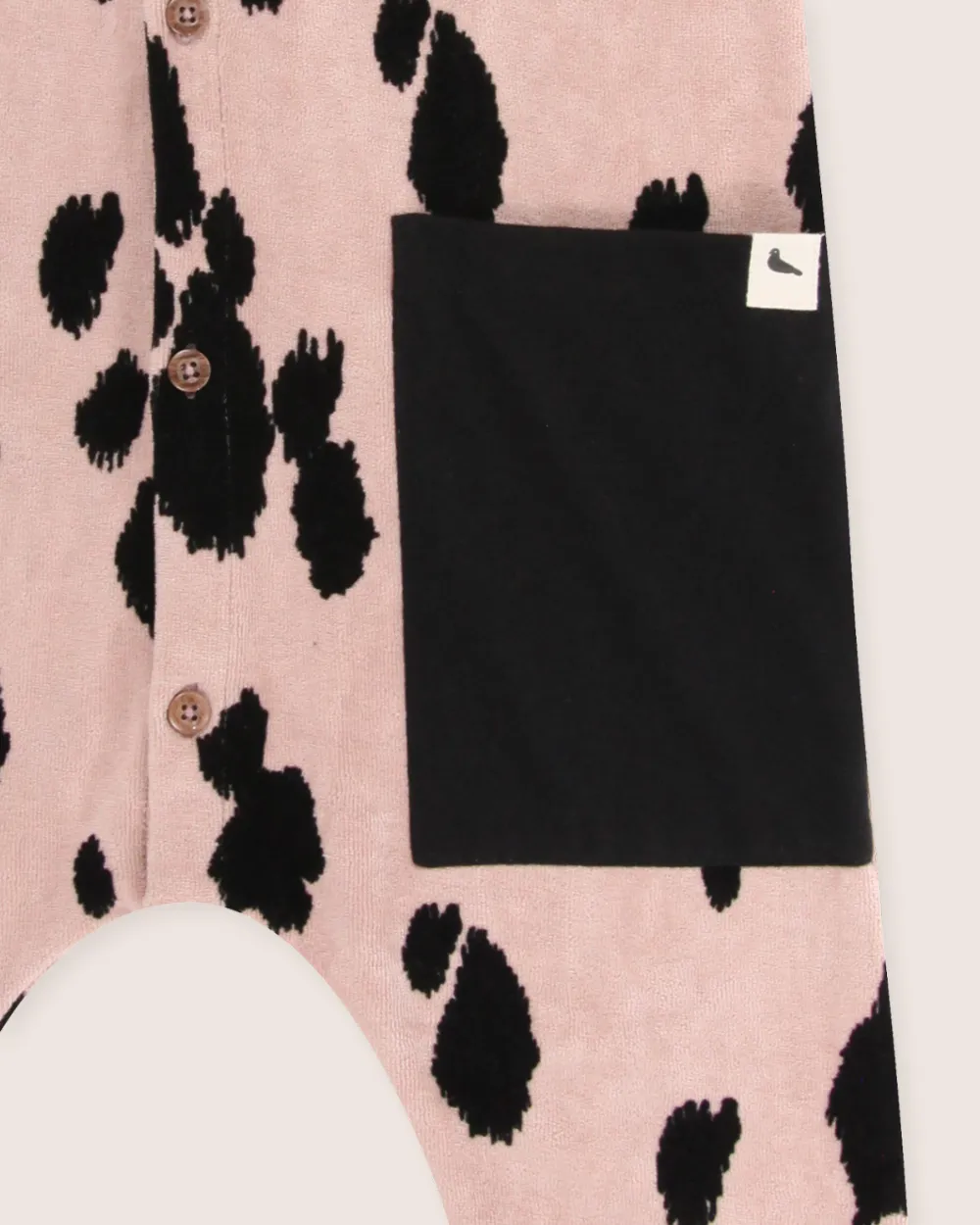 Pink Pony Print Velour Jumpsuit