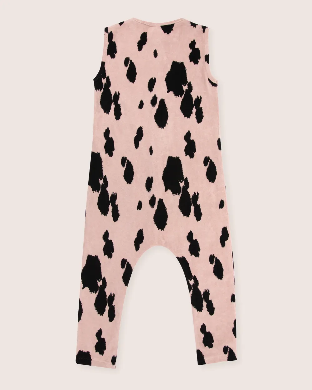 Pink Pony Print Velour Jumpsuit