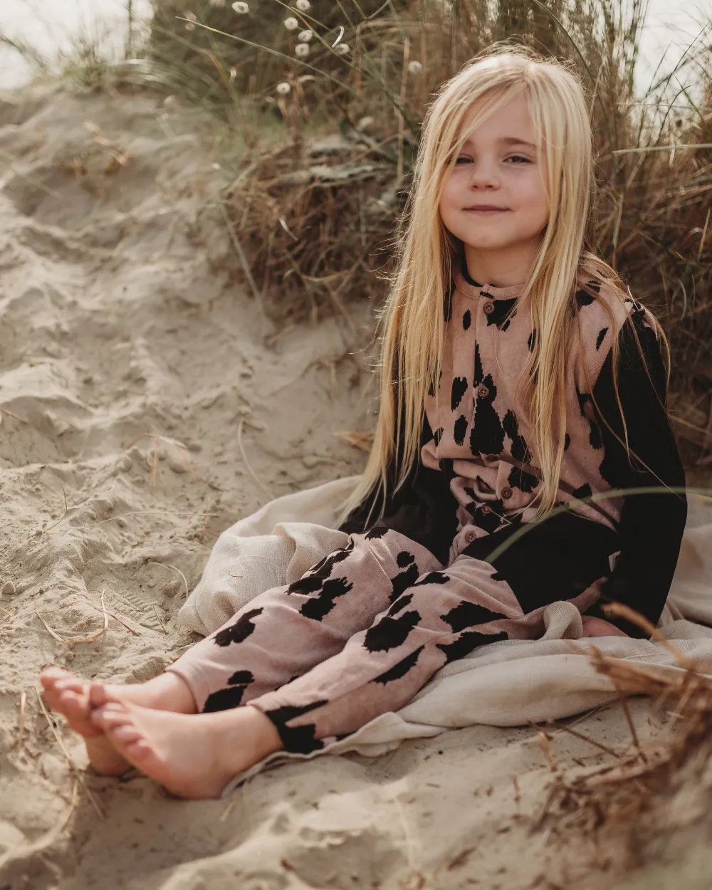 Pink Pony Print Velour Jumpsuit