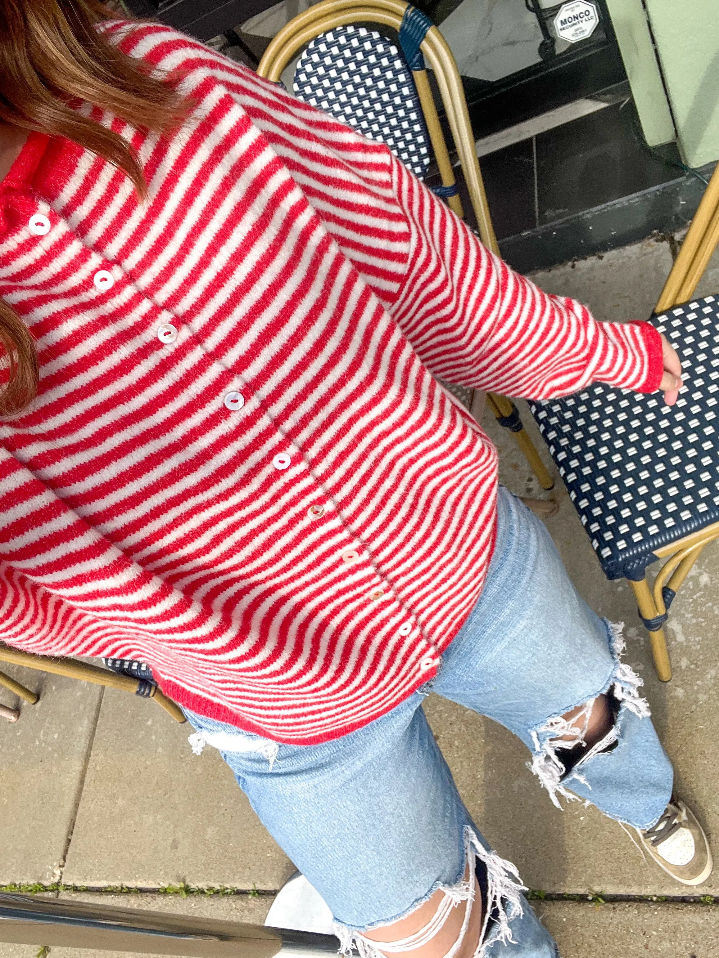 Piper Cardigan in Red