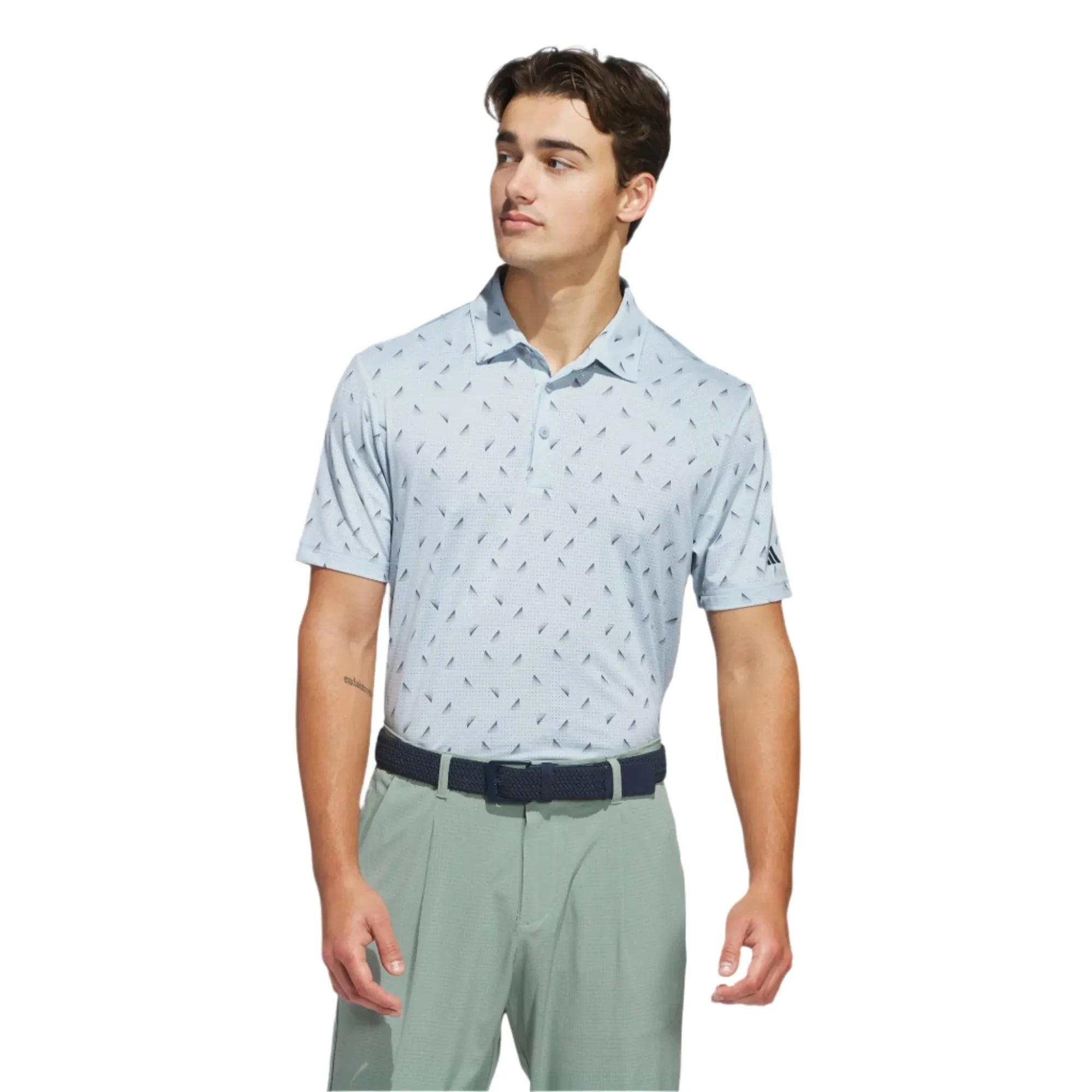 Polo de malla con estampado adidas Ultimate365
