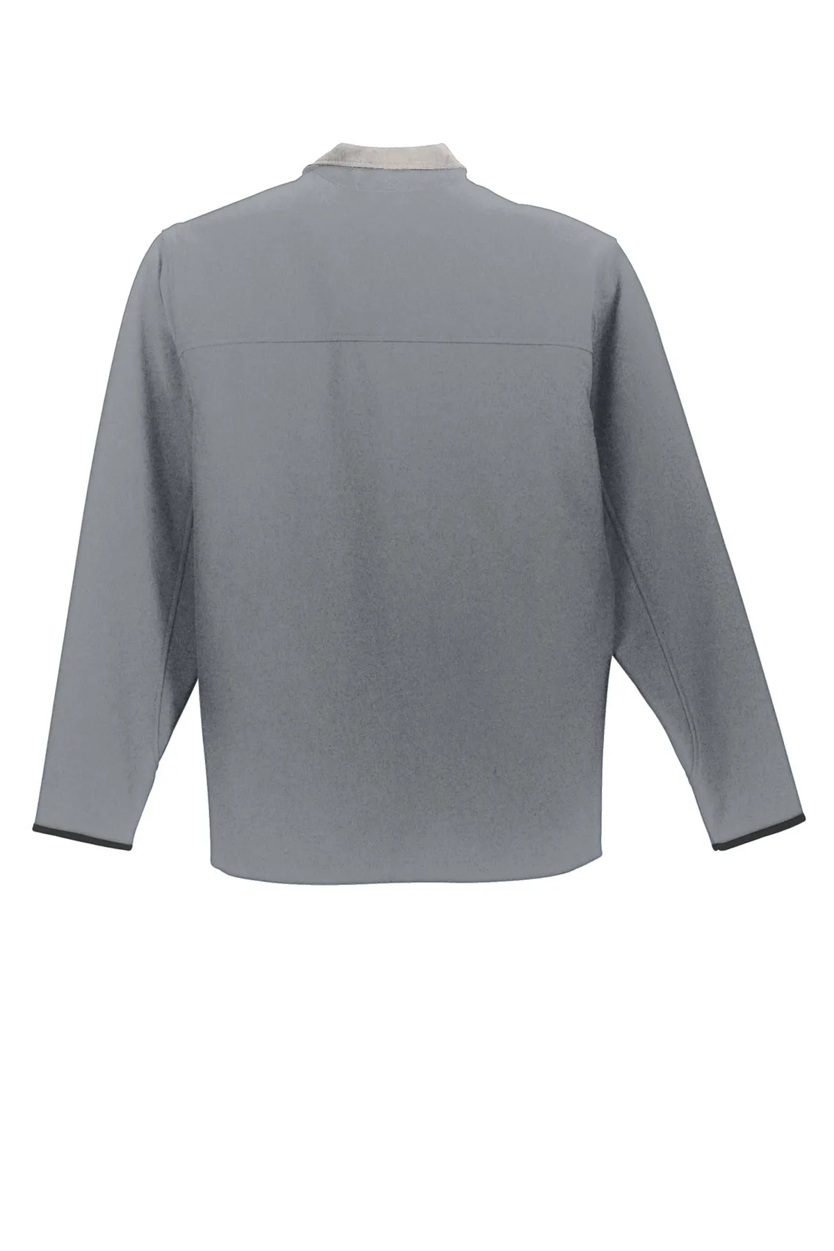 Port Authority Tall Glacier Soft Shell Jacket. TLJ790 Smoke Grey/ Chrome Tall