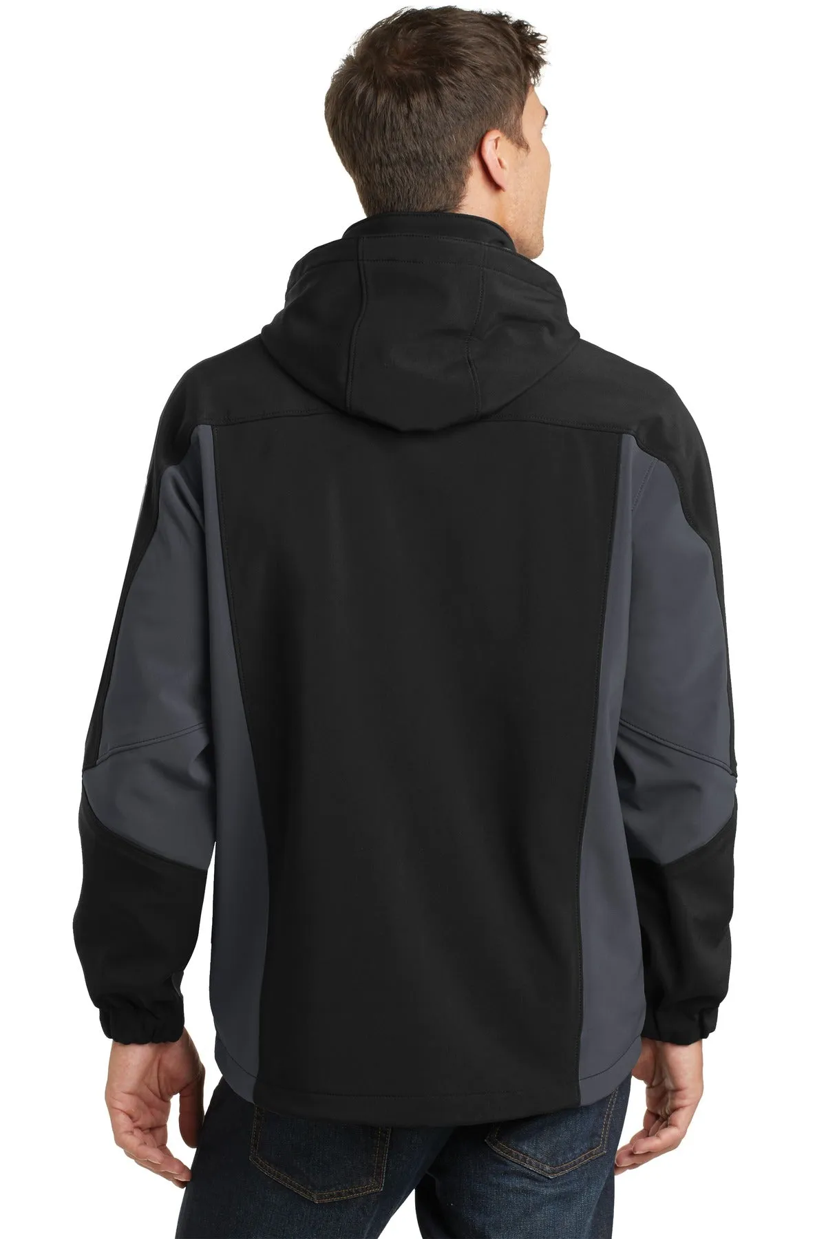 Port Authority Tall Waterproof Soft Shell Jacket. TLJ798 Black/ Graphite Tall