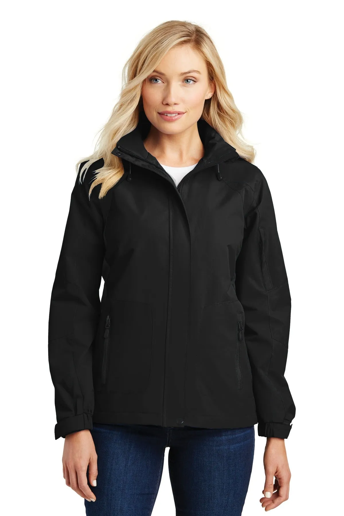 Port Authority Women's All-Season II Jacket. L304 Black/ Black