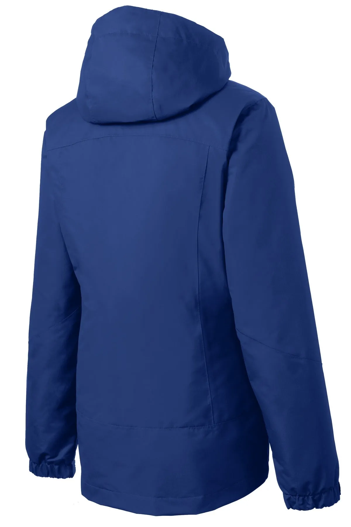 Port Authority Women's Vortex Waterproof 3-in-1 Jacket. L332 Night Sky Blue/ Black