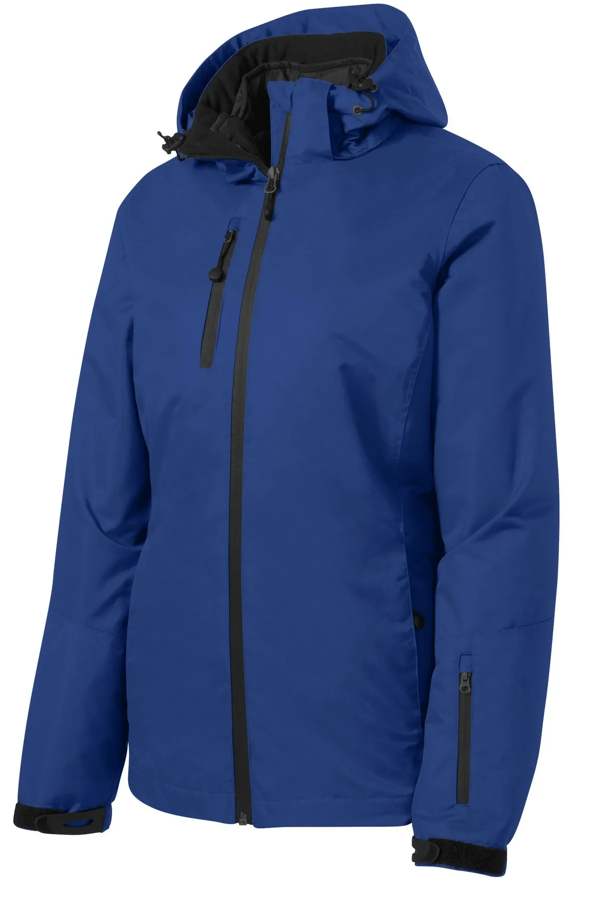 Port Authority Women's Vortex Waterproof 3-in-1 Jacket. L332 Night Sky Blue/ Black