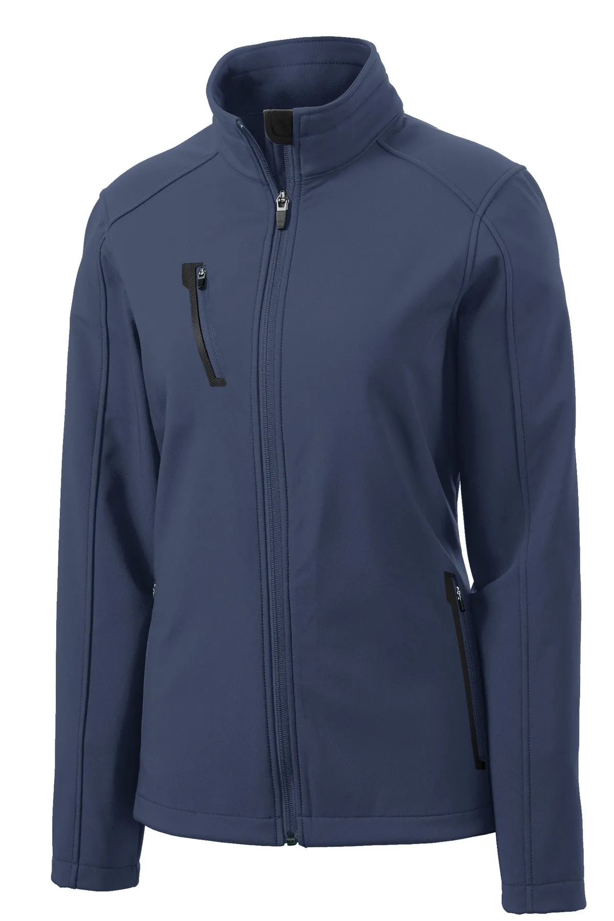 Port Authority Women's Welded Soft Shell Jacket. L324 Dress Blue Navy