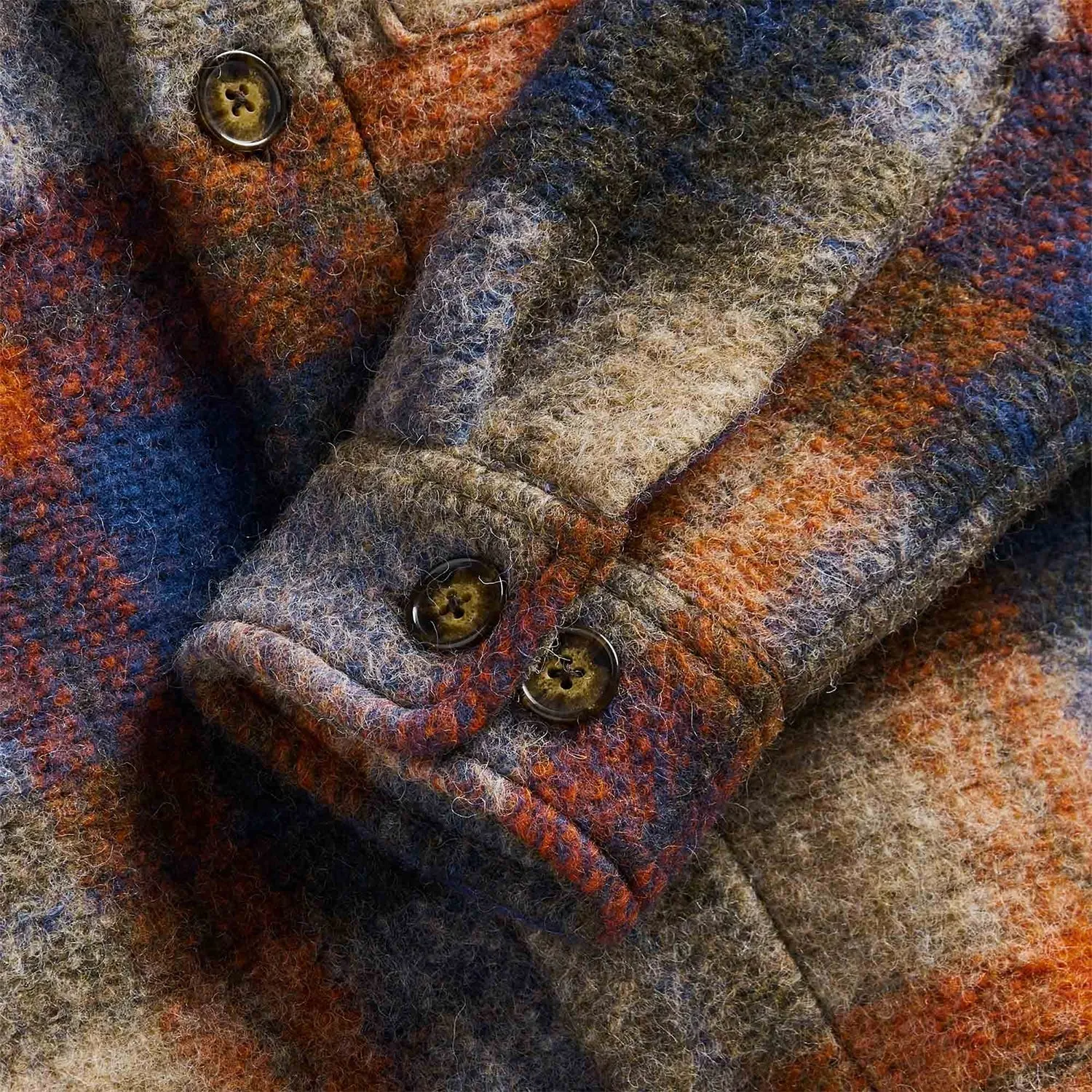 Portuguese Flannel Parker Overshirt Blue