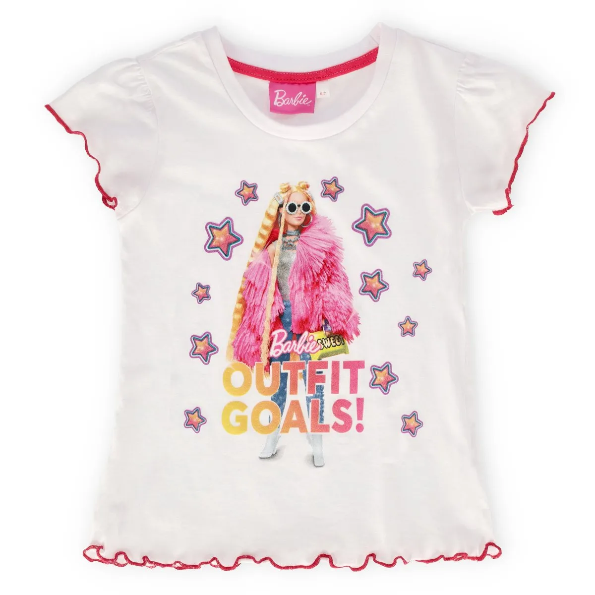 Pre-Girls Barbie Basic Tee - White