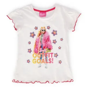 Pre-Girls Barbie Basic Tee - White