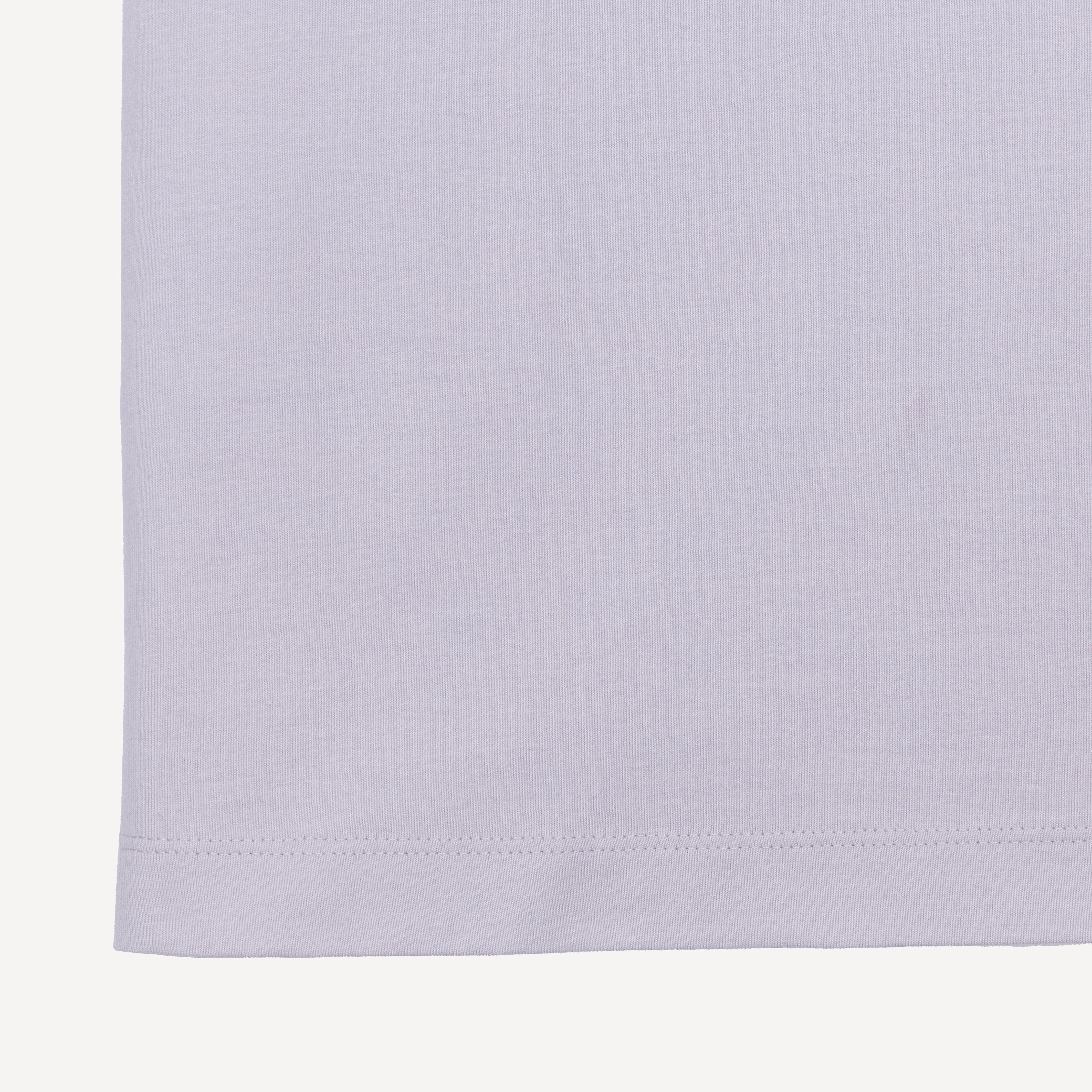 Premium Oversized Fit Tee with Pocket Embroidery - Lavender Blue / Cherry Blossom
