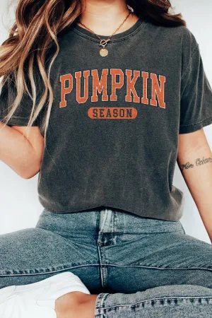 Pumpkin Season Comfort Colors Tee: Pepper