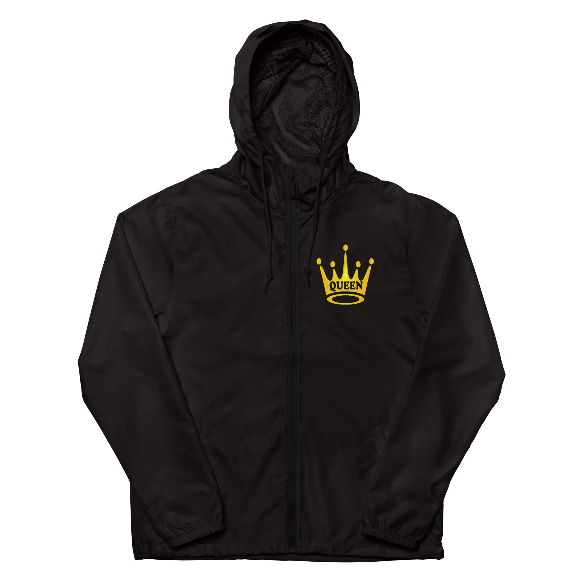 Queen Unisex lightweight zip up windbreaker