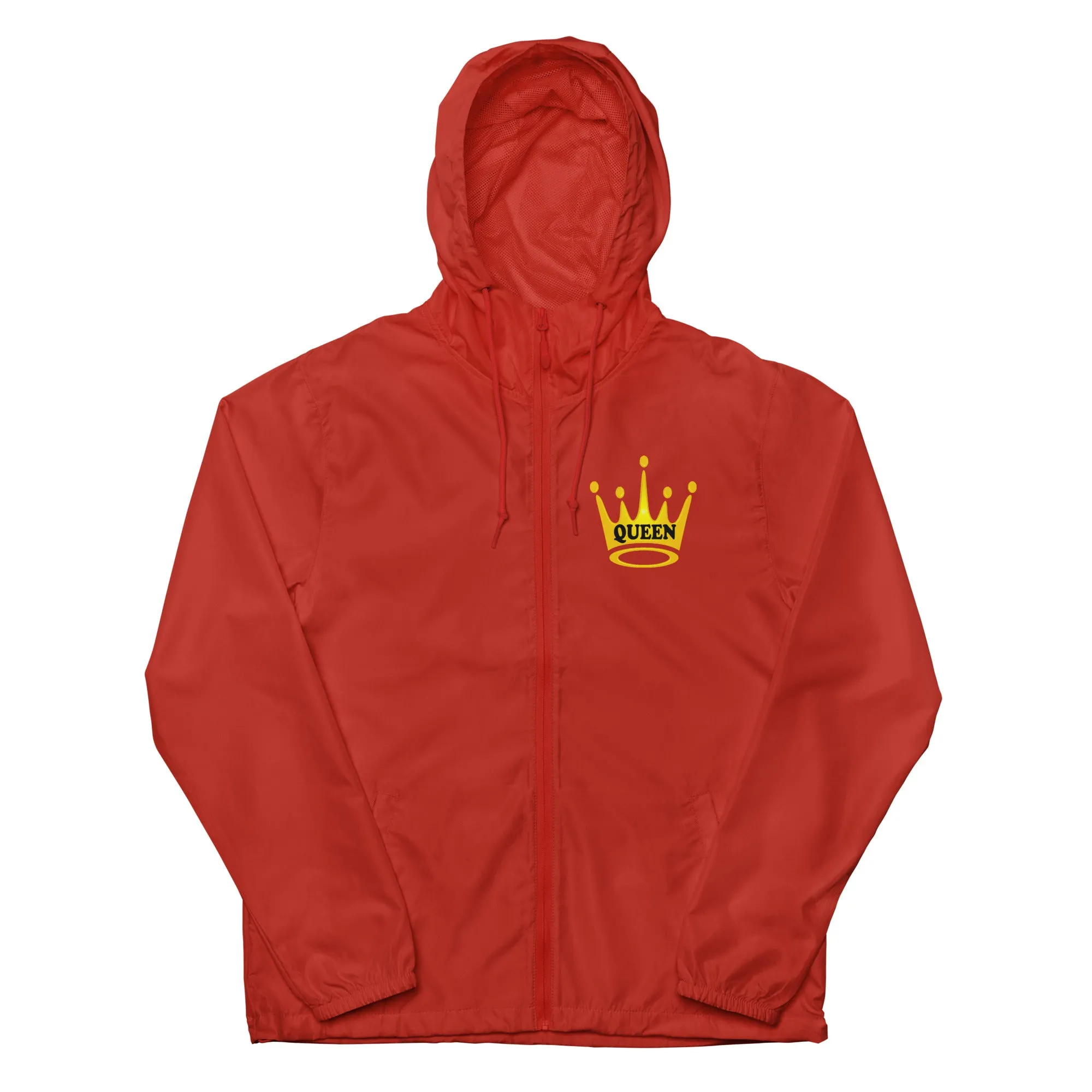 Queen Unisex lightweight zip up windbreaker