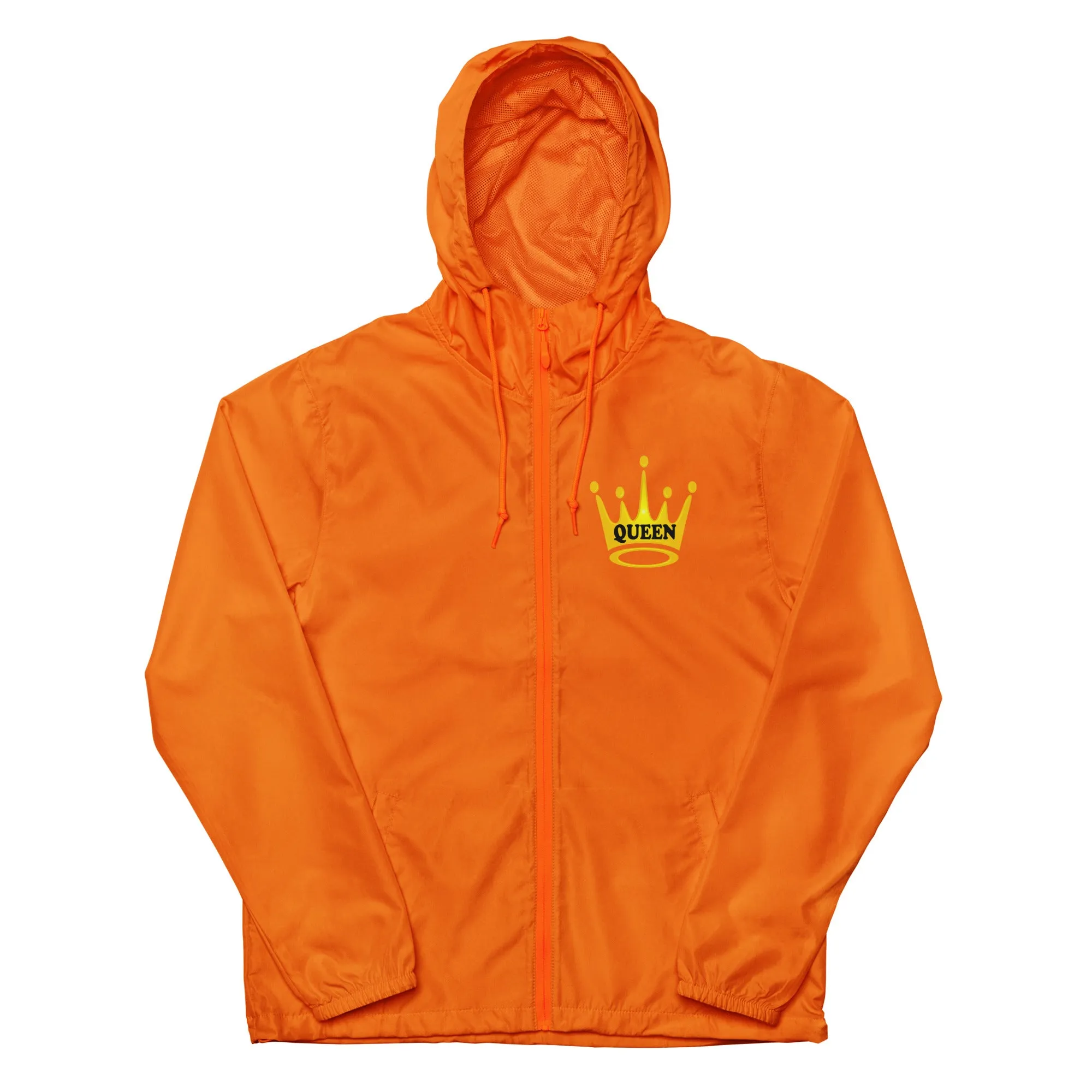 Queen Unisex lightweight zip up windbreaker