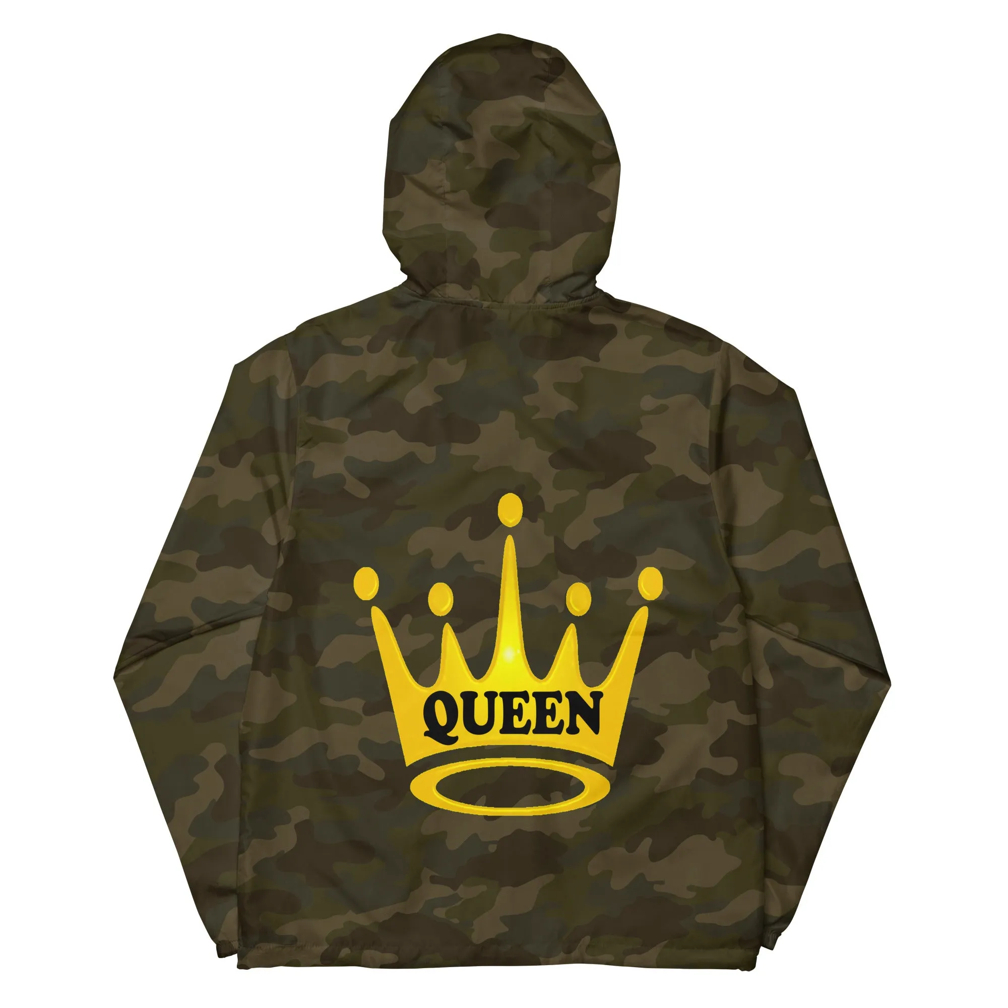 Queen Unisex lightweight zip up windbreaker