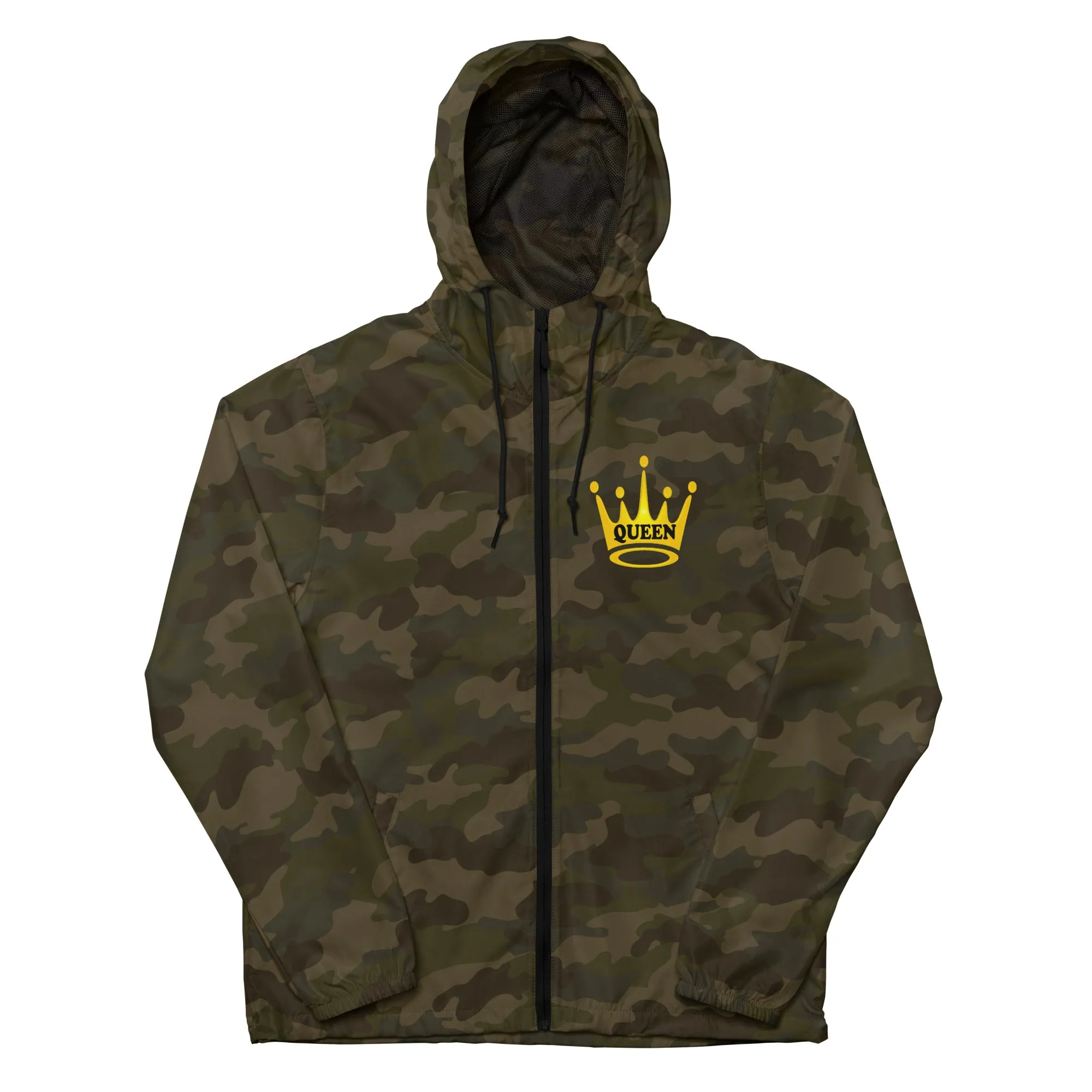 Queen Unisex lightweight zip up windbreaker