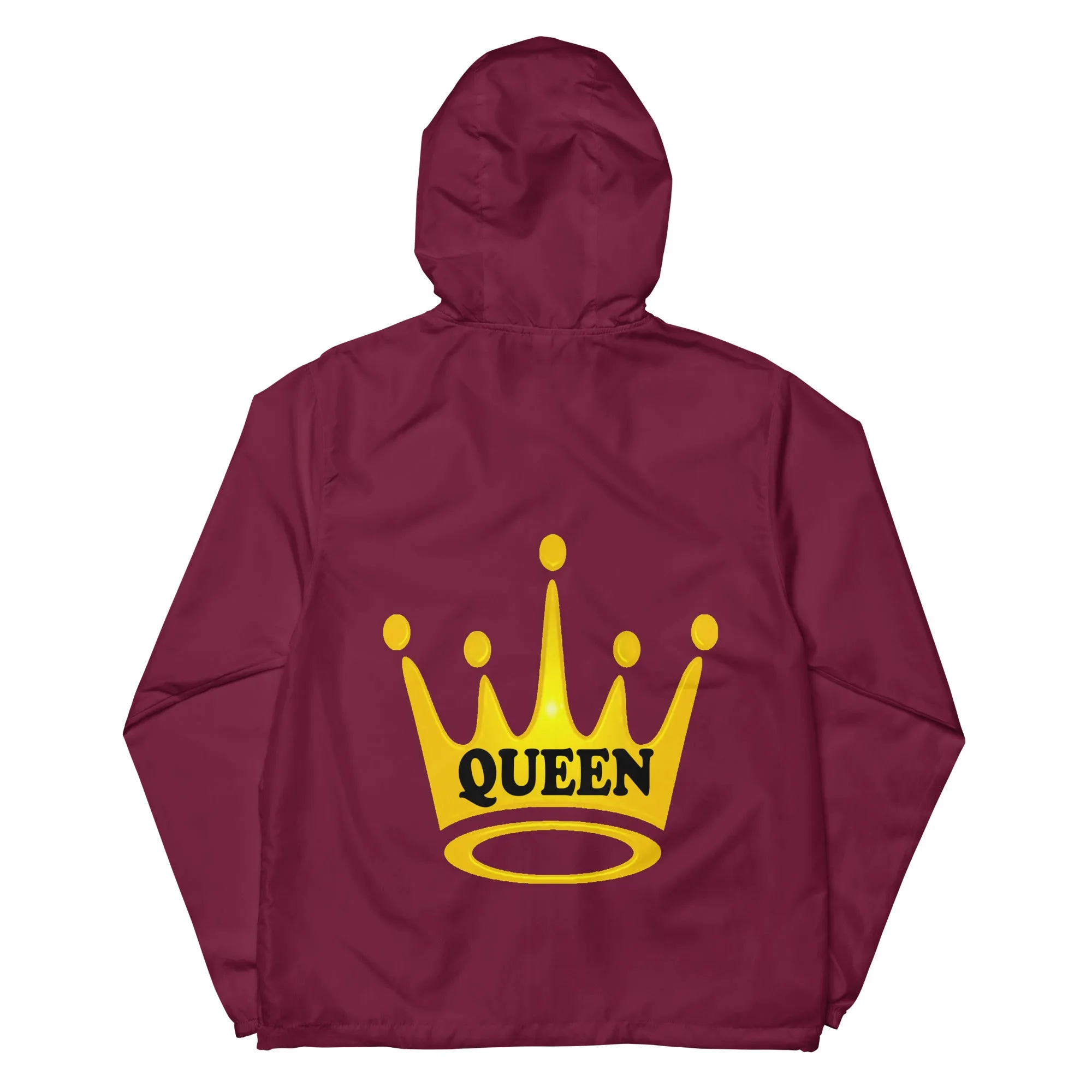 Queen Unisex lightweight zip up windbreaker