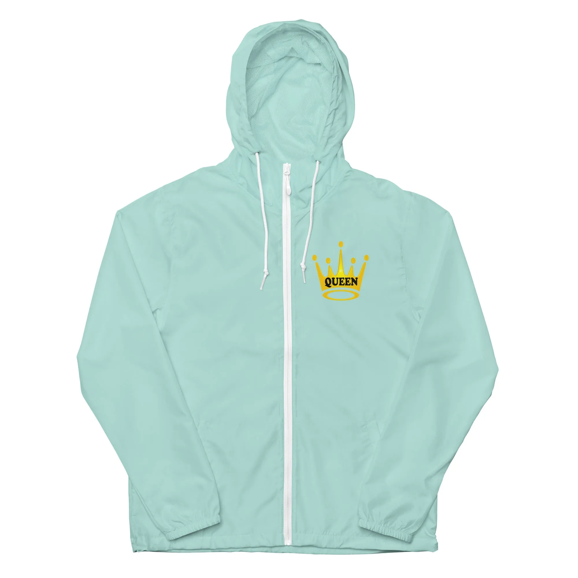 Queen Unisex lightweight zip up windbreaker