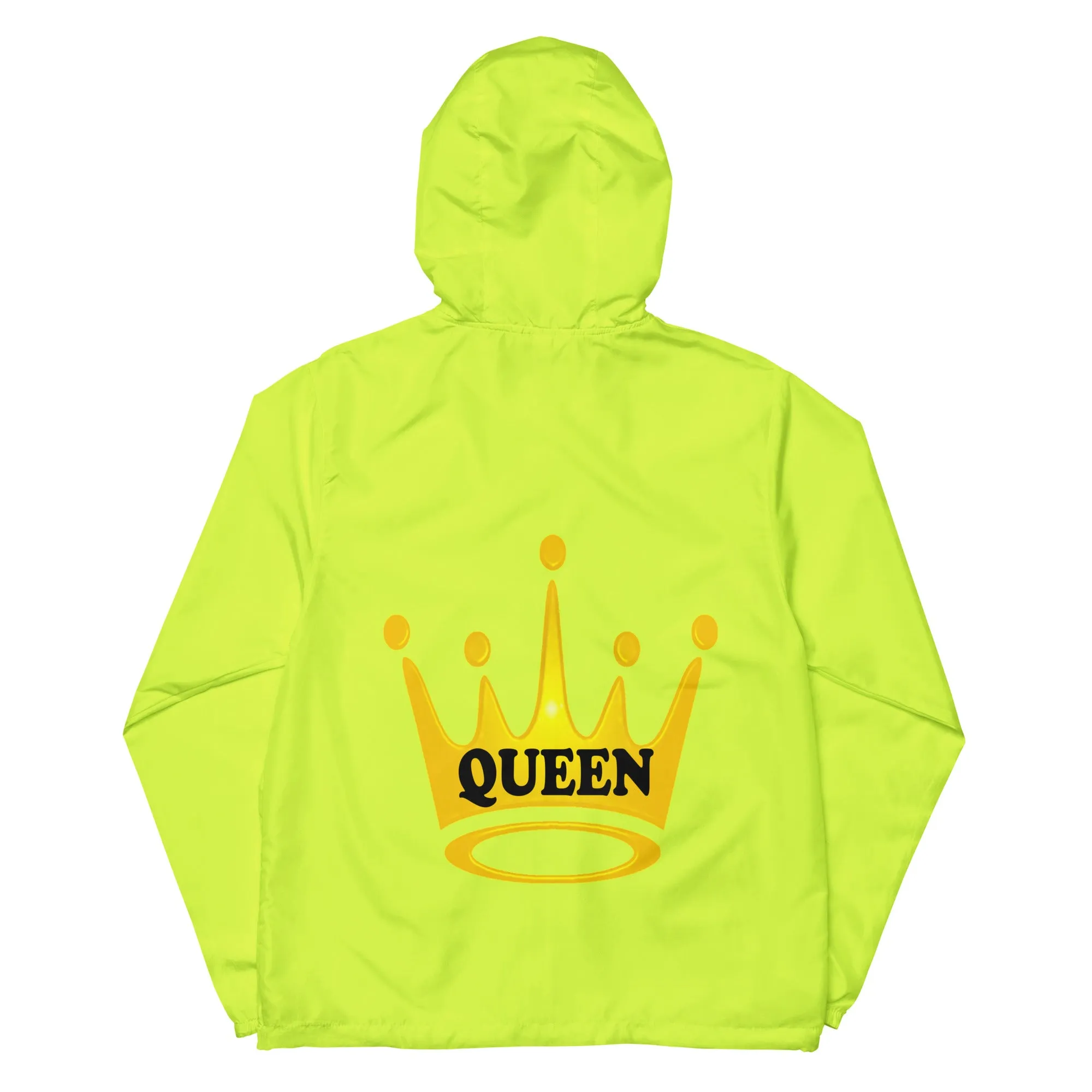Queen Unisex lightweight zip up windbreaker