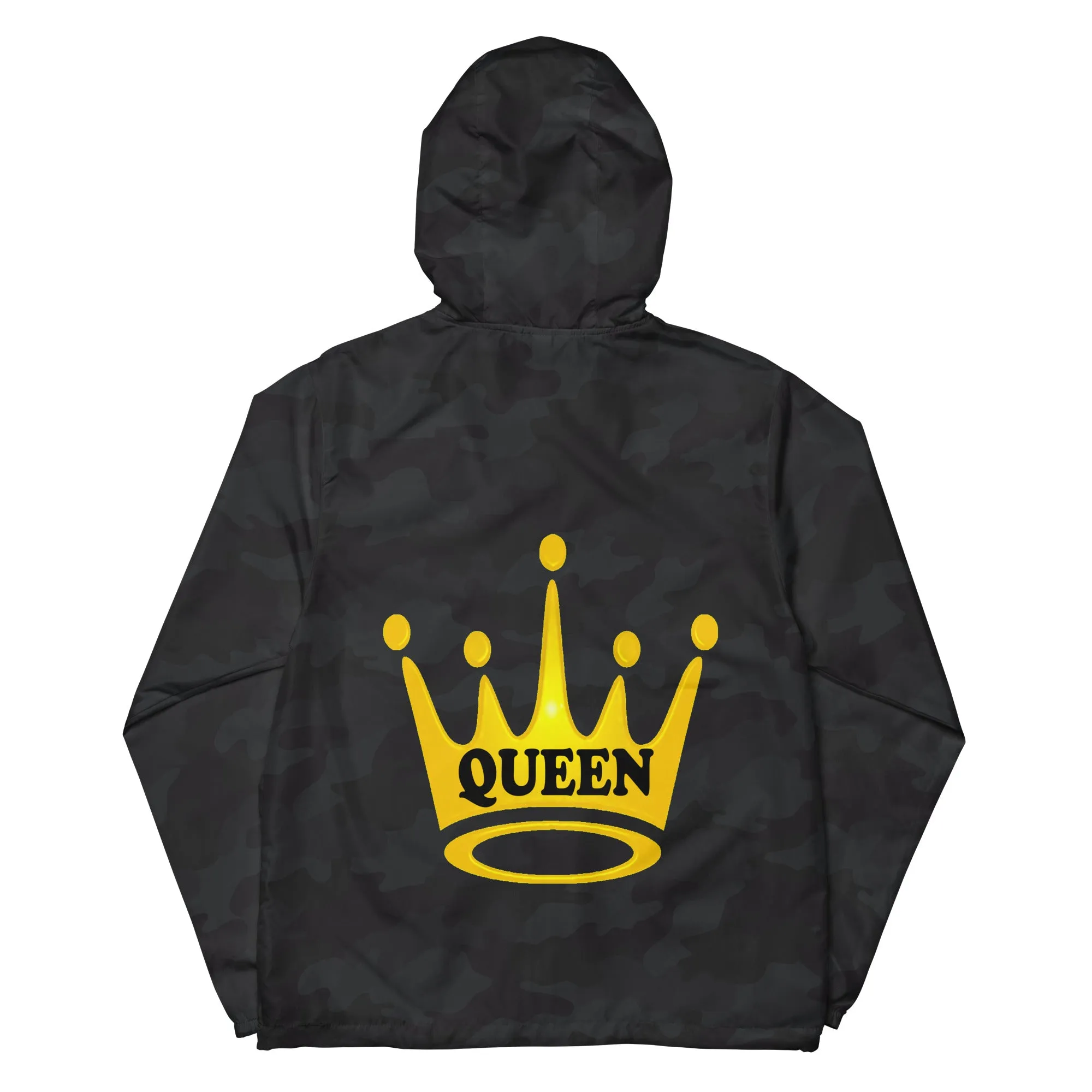 Queen Unisex lightweight zip up windbreaker
