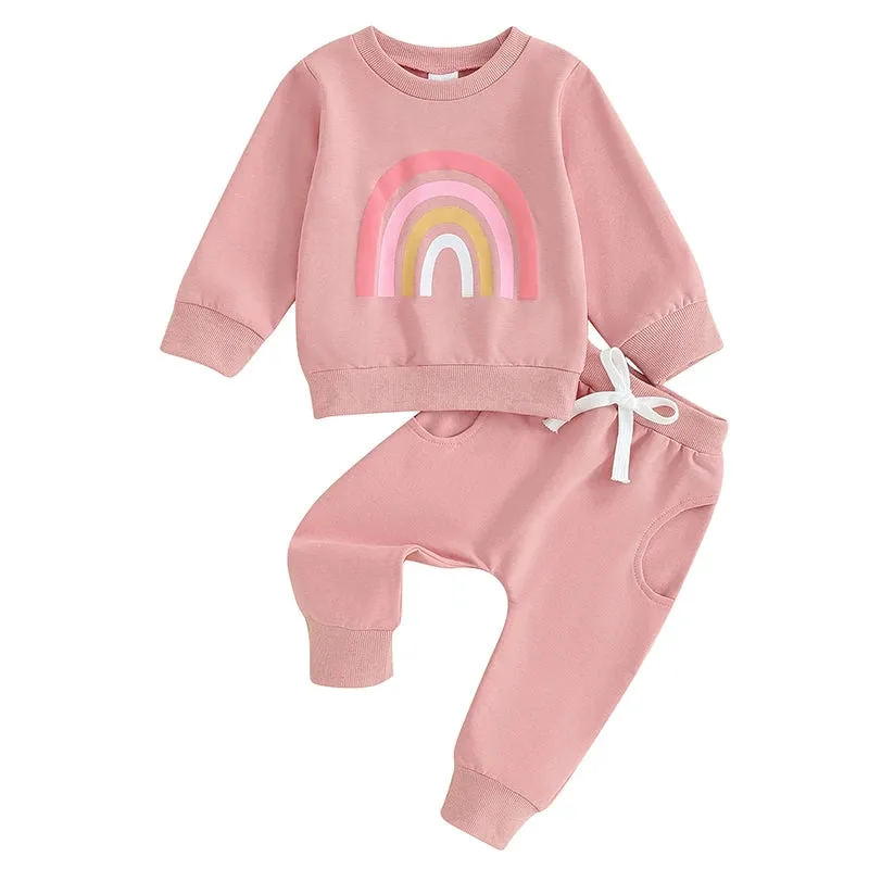 Rainbow Sweater & Pants Set