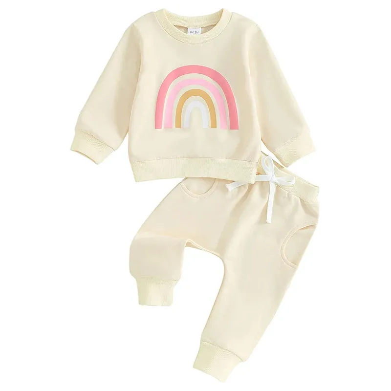 Rainbow Sweater & Pants Set