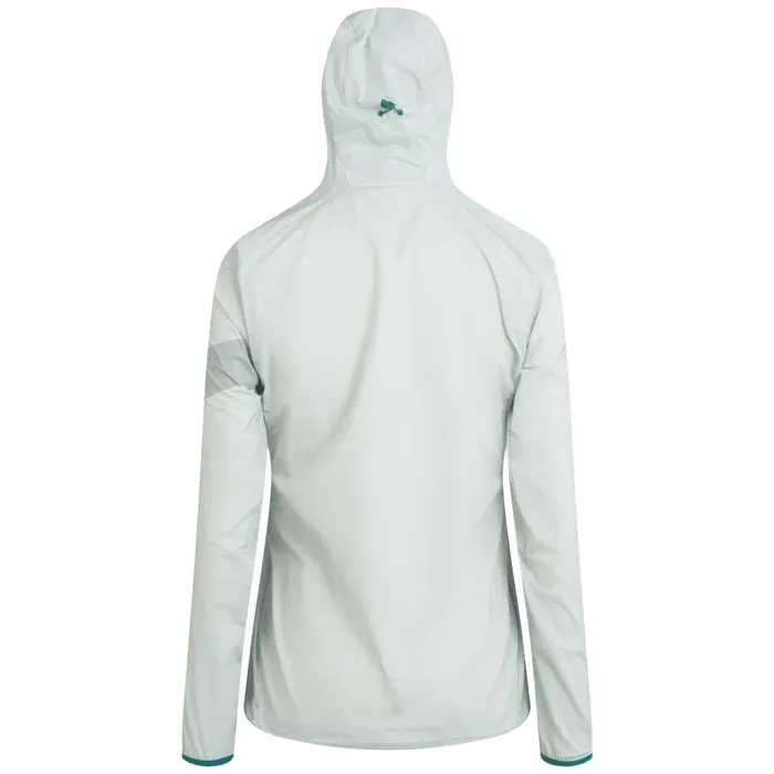 Rapha Women's Trail Lightweight Jacket Egg Shell/Blue Green Medium