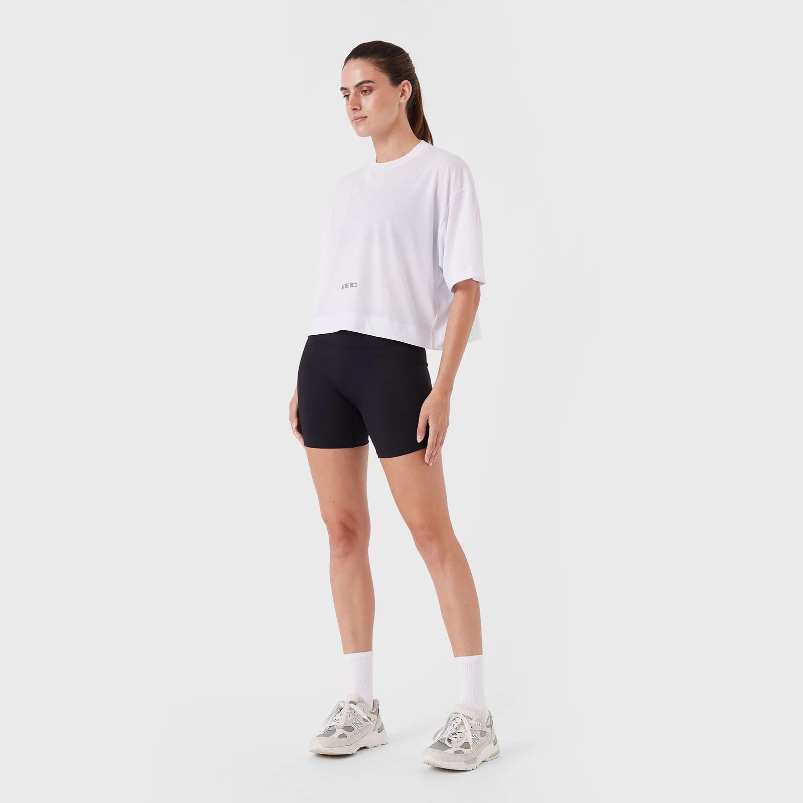 REC GEN - Oxy Float Crop Tee White