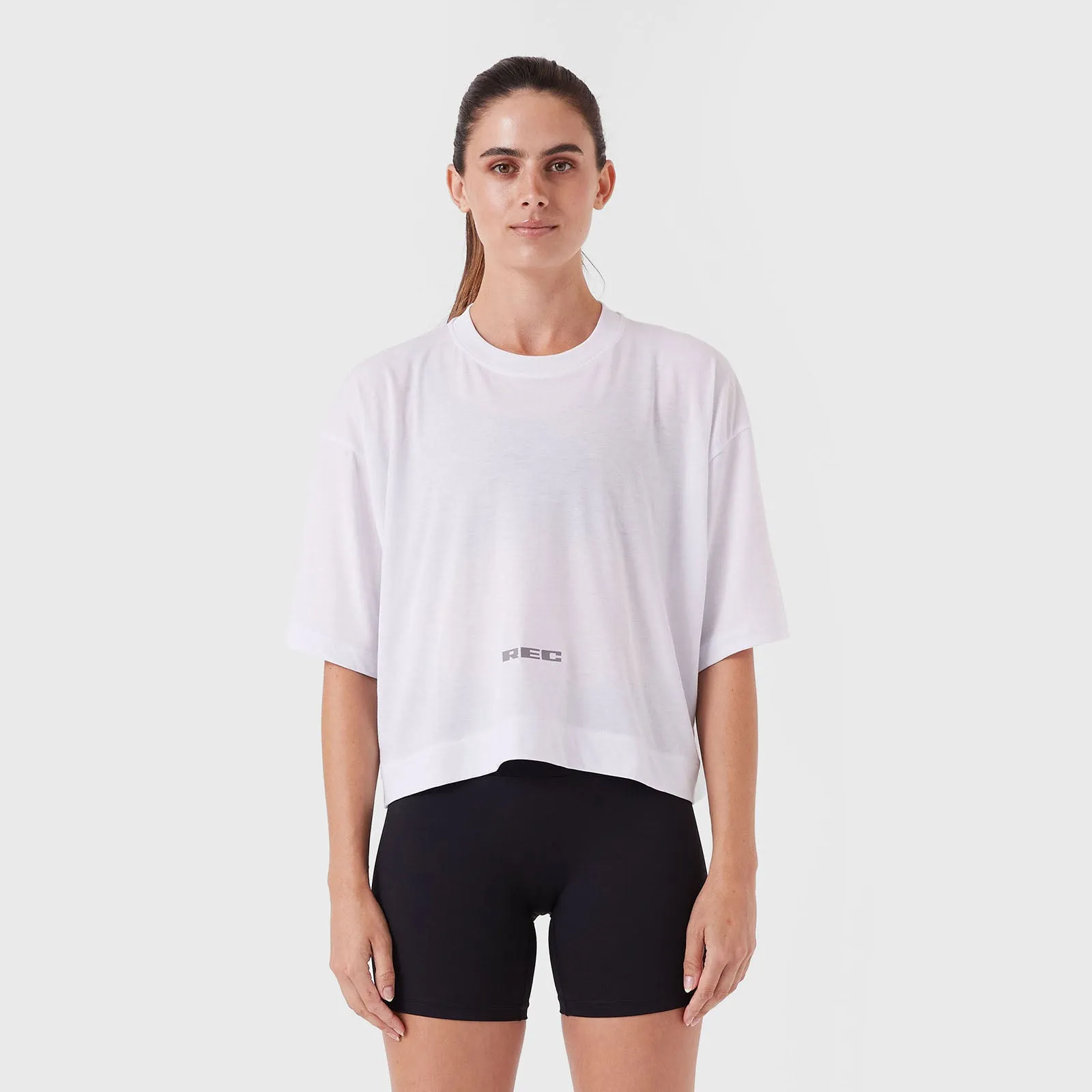 REC GEN - Oxy Float Crop Tee White