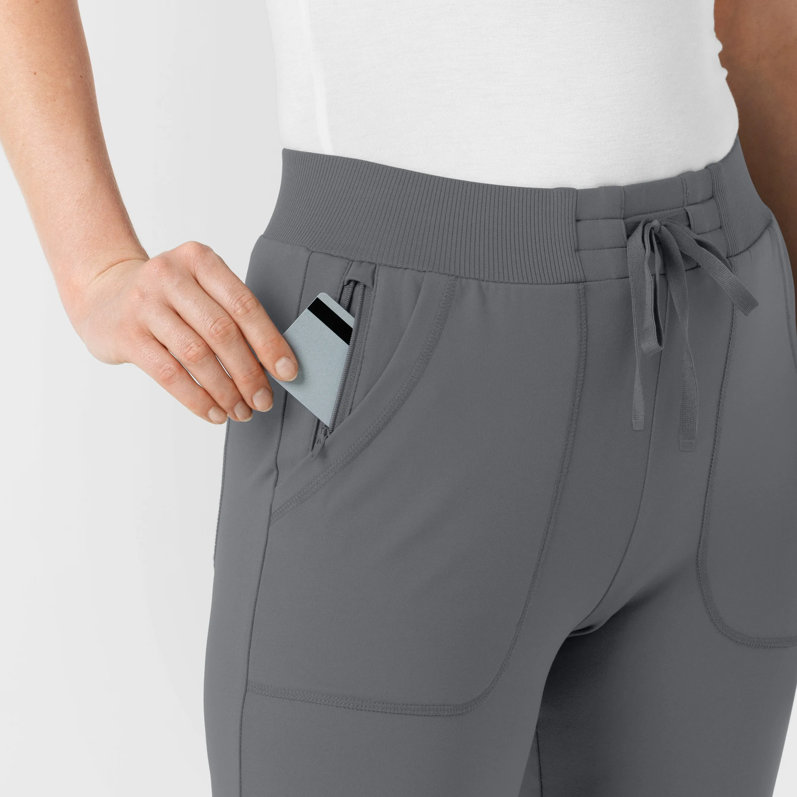 RENEW 5259 Knit Track Scrub Pants Pewter