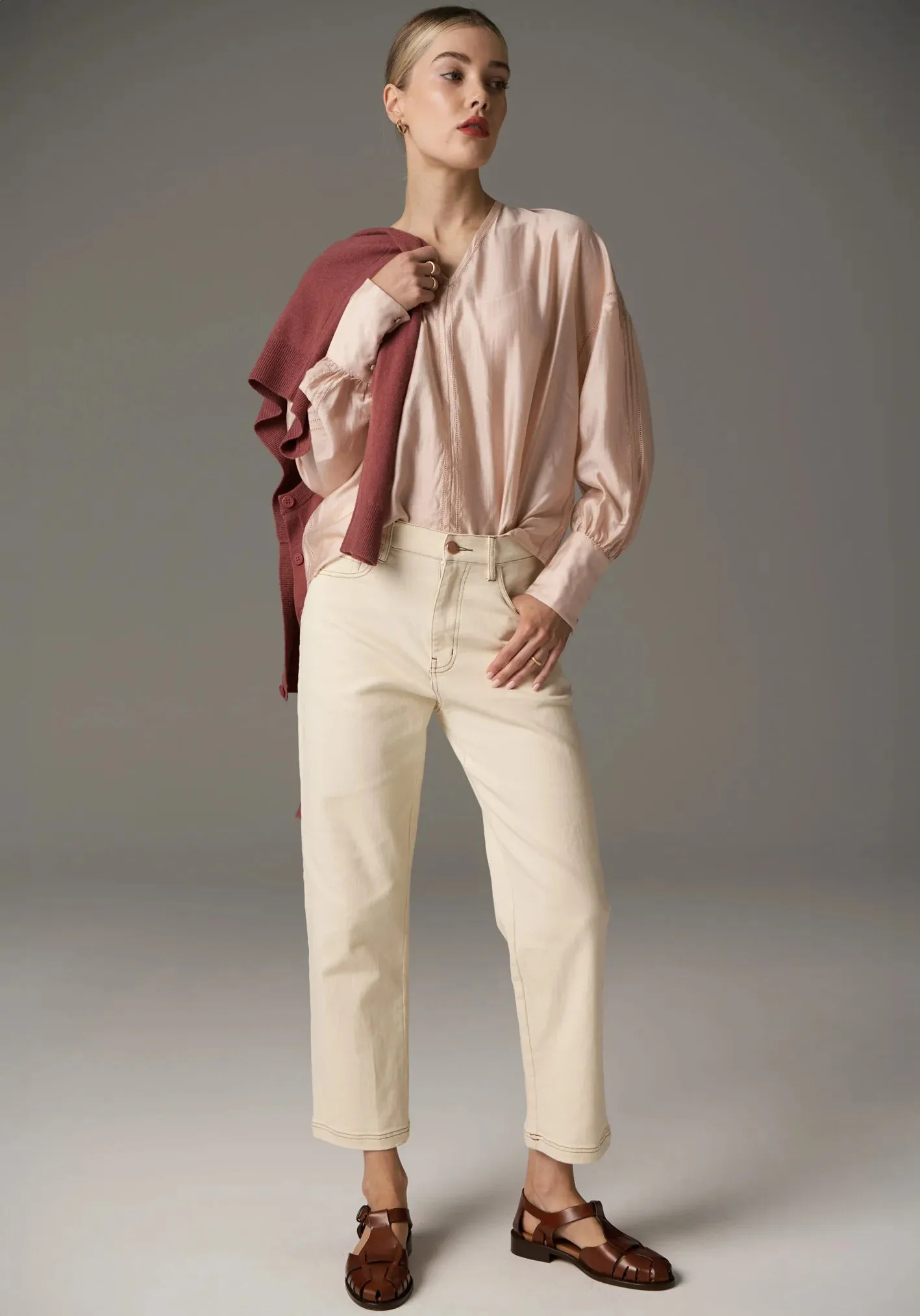 Rhea V Shirt - Pink
