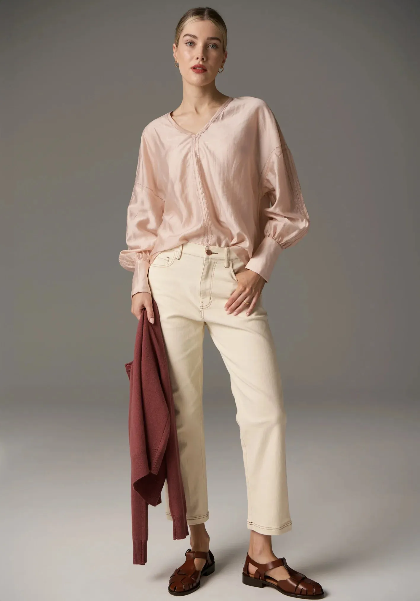 Rhea V Shirt - Pink