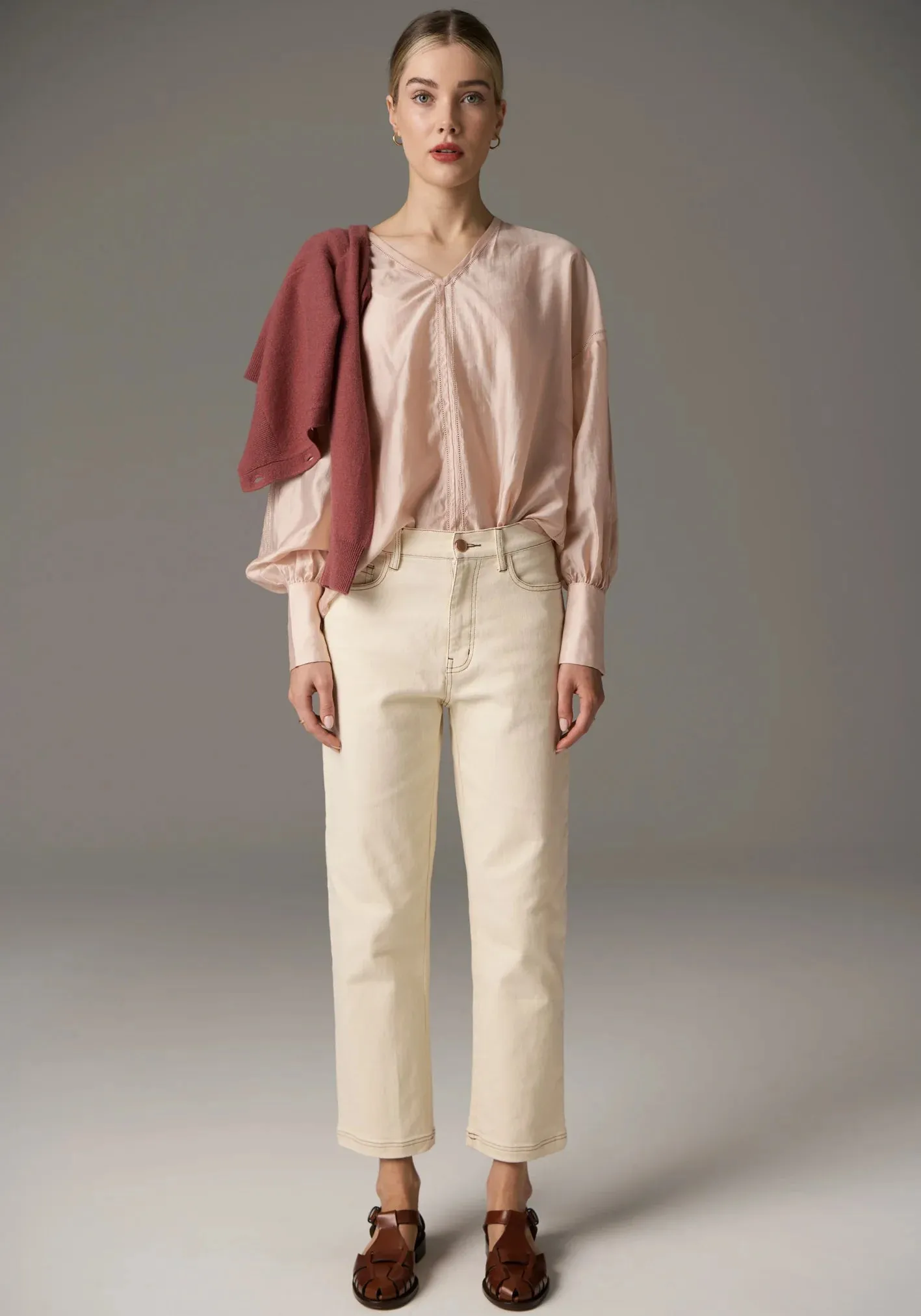 Rhea V Shirt - Pink