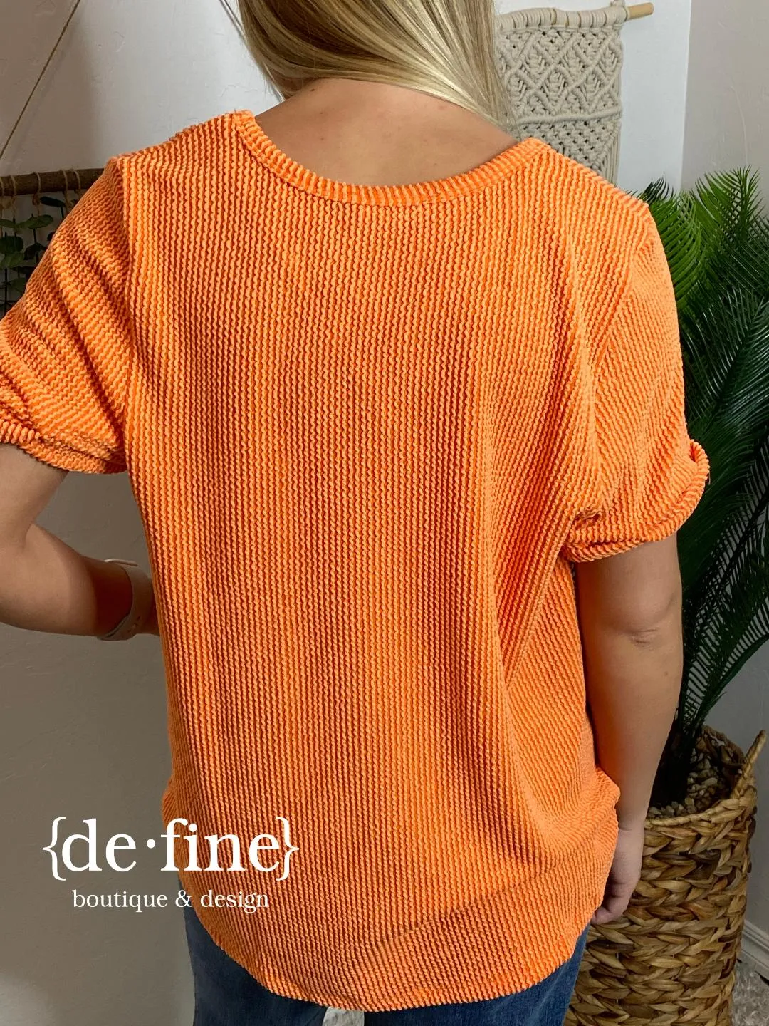 Ribbed V-Neck Top in Several Colors - Regular & Curvy