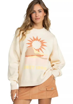 Roxy Lineup Oversized Crew Sweatshirt