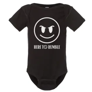 Rumble Smiley Face Baby Onesie