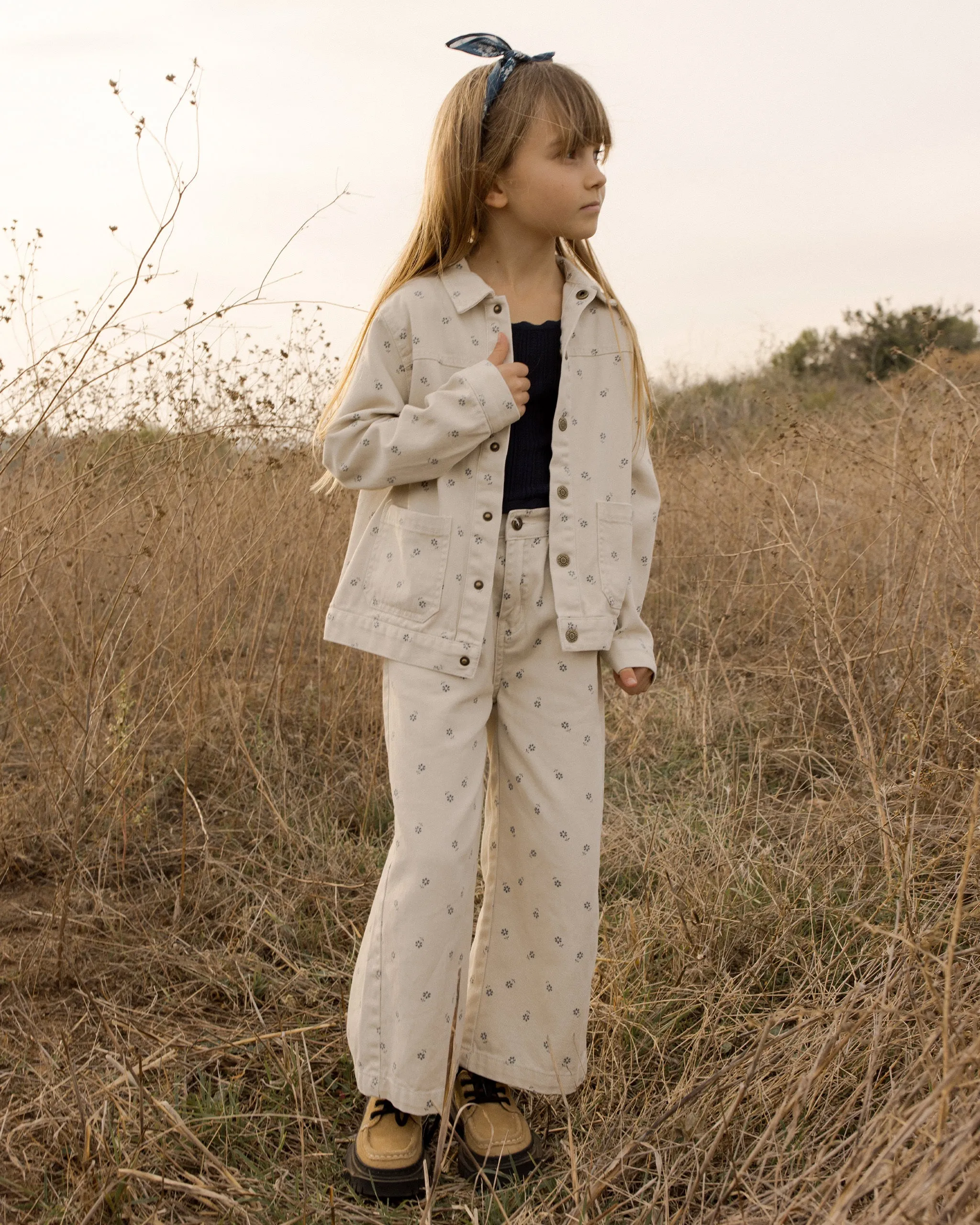 RYLEE   CRU Denim Chore Coat || Blue Daisy