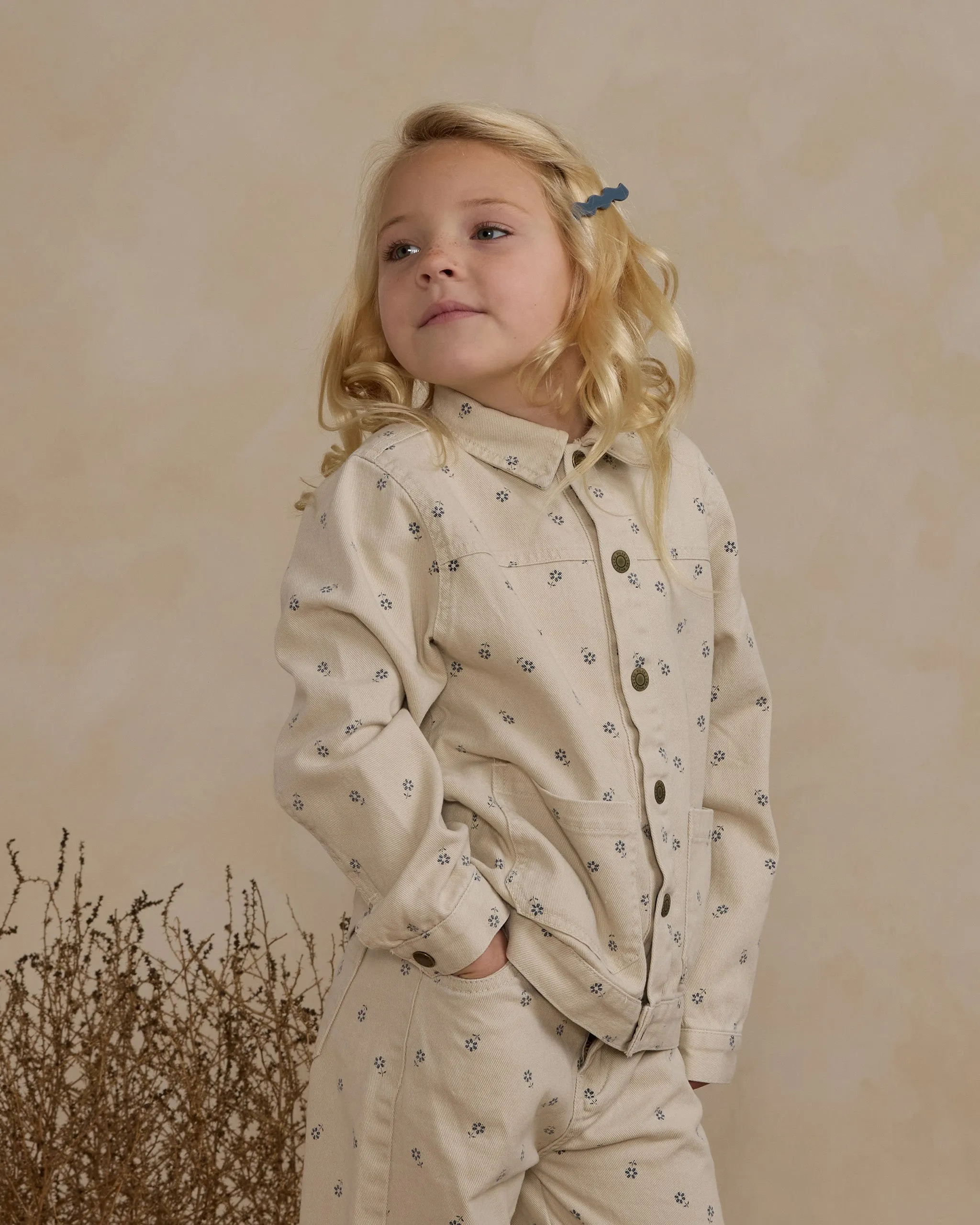 RYLEE   CRU Denim Chore Coat || Blue Daisy