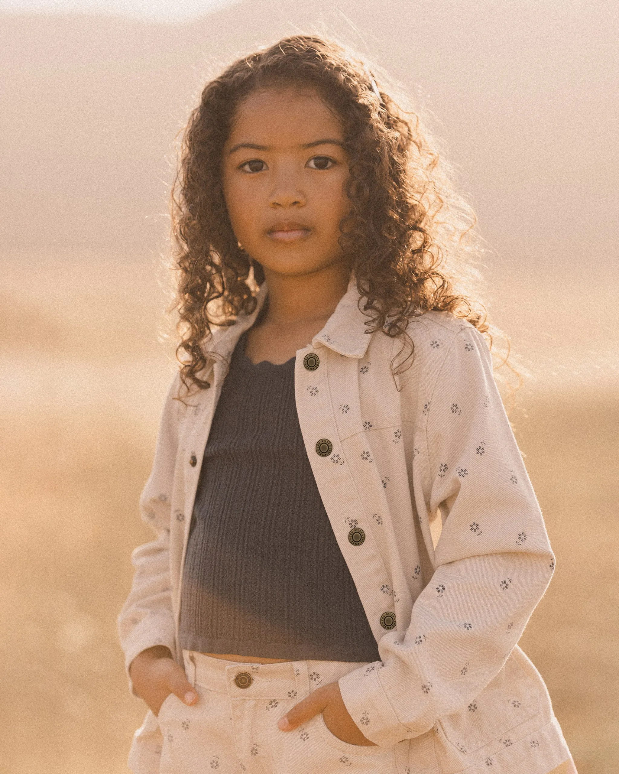 RYLEE   CRU Denim Chore Coat || Blue Daisy