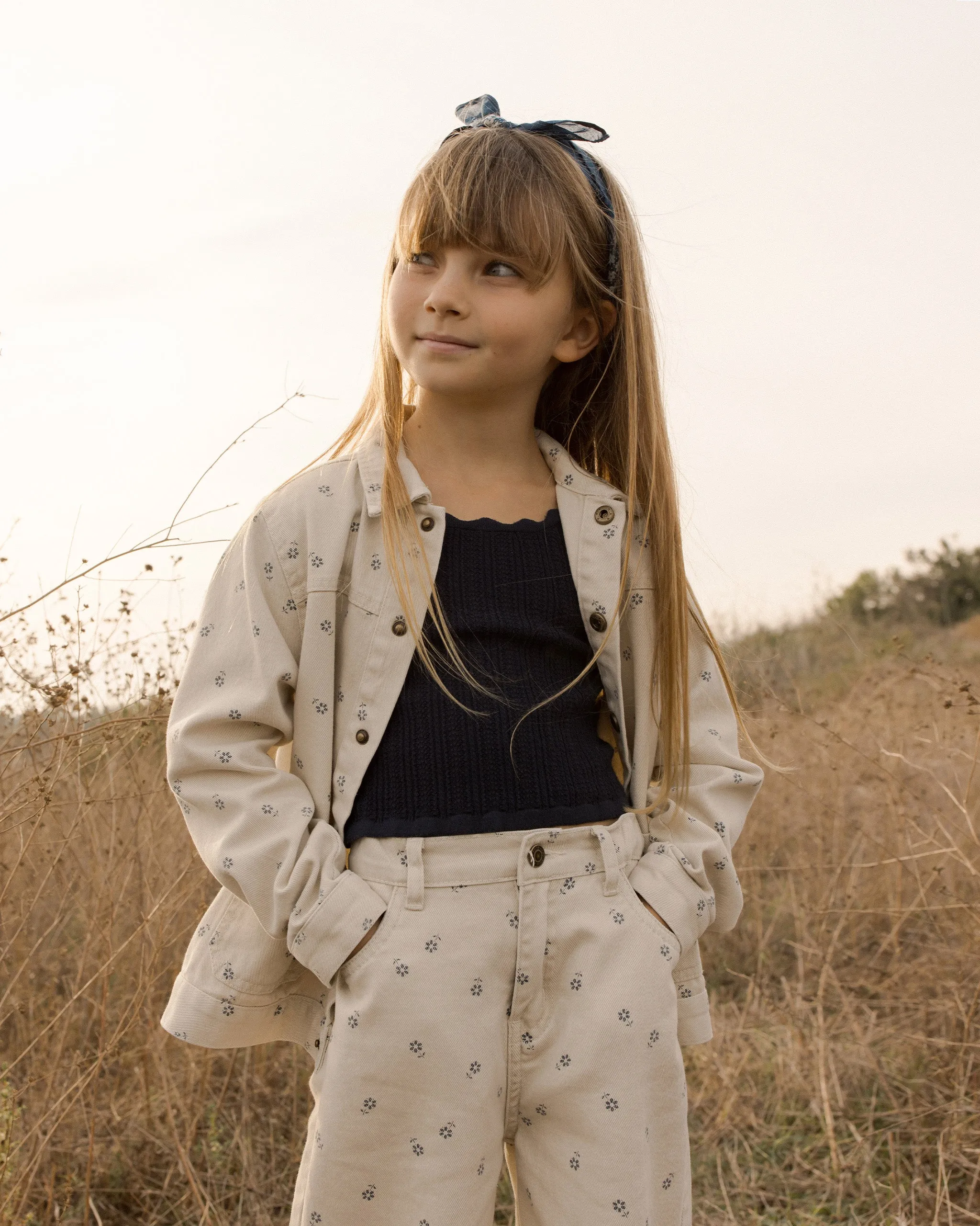 RYLEE   CRU Denim Chore Coat || Blue Daisy