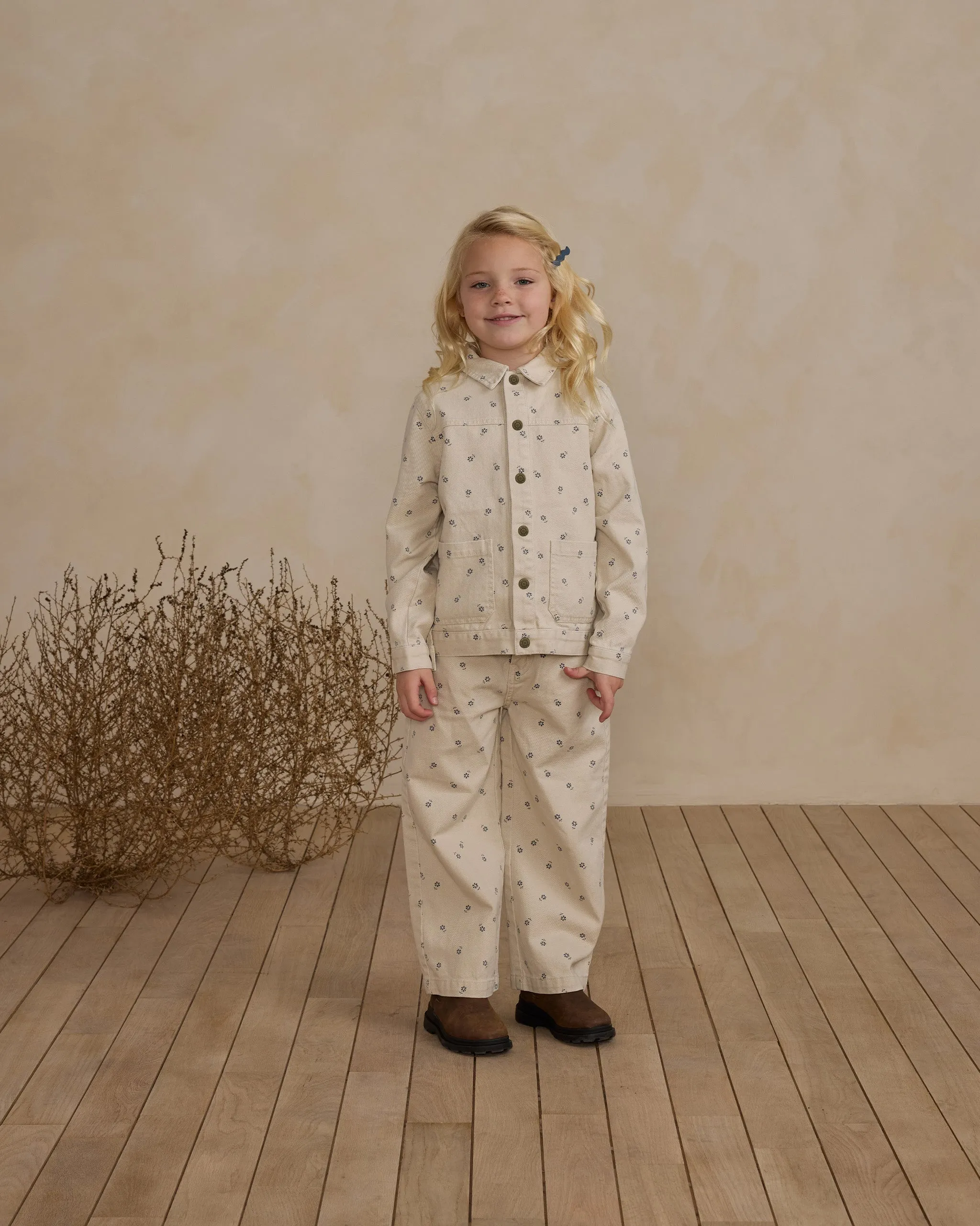 RYLEE   CRU Denim Chore Coat || Blue Daisy