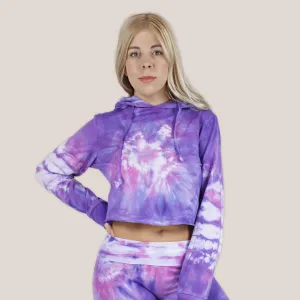 Saint-Tropez Tie Dye Hoodie Crop Top