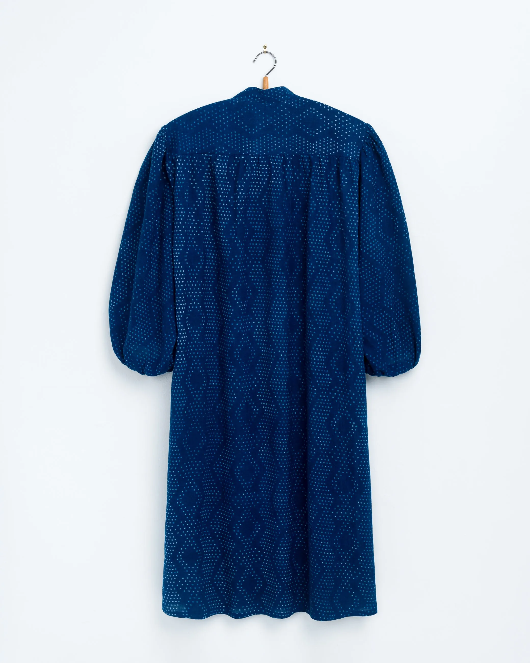 Samira Tunic in Dot Block Indigo