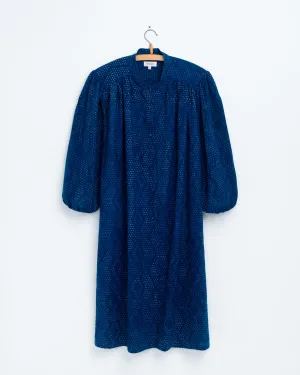 Samira Tunic in Dot Block Indigo