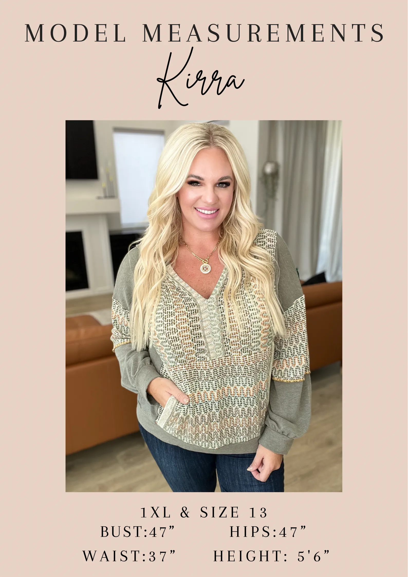 SAMPLE Savor the Moment Waffle Knit Pullover - beige